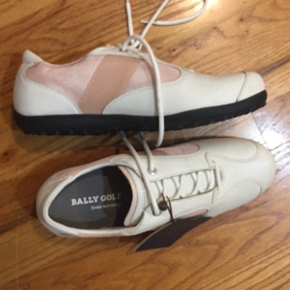 Bally Shoes - BALLY Birdie Golf shoes Pink & White 10.5 -